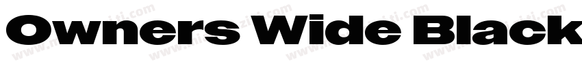 Owners Wide Black字体转换